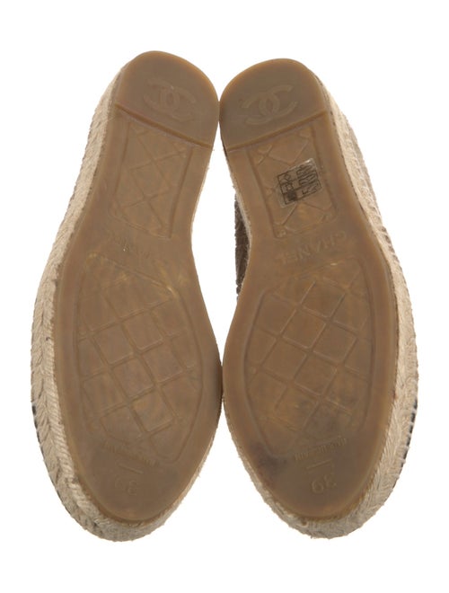Chanel Interlocking CC Logo Velvet Espadrilles