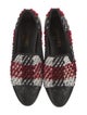 Chanel Interlocking CC Logo Tweed Loafers