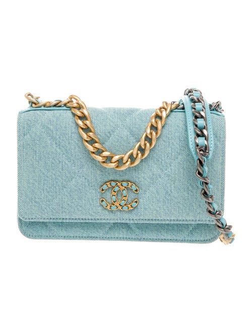 Chanel Denim 19 Wallet On Chain