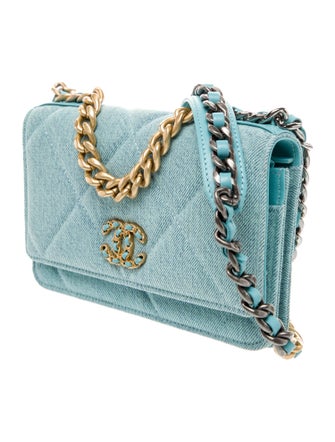 Chanel Denim 19 Wallet On Chain