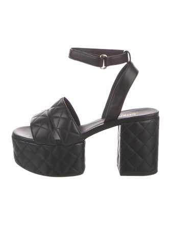 Chanel 2025 Interlocking CC Logo Sandals