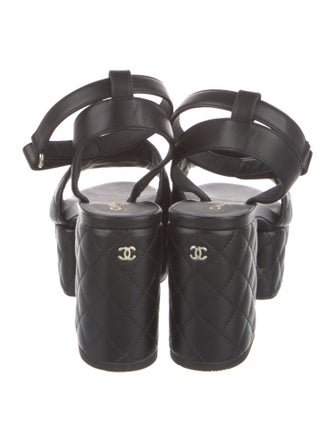 Chanel 2025 Interlocking CC Logo Sandals