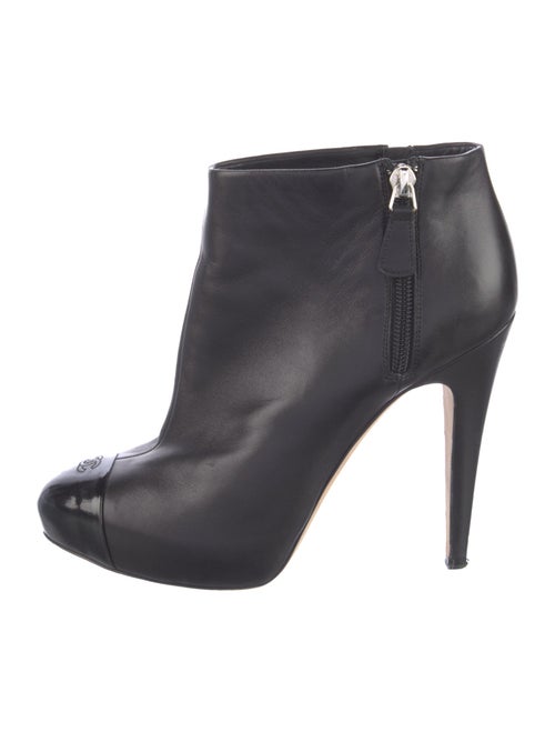 Chanel Interlocking CC Logo Lambskin Boots
