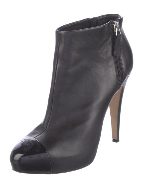 Chanel Interlocking CC Logo Lambskin Boots