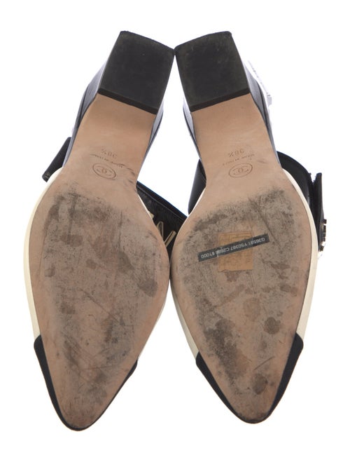 Chanel Interlocking CC Logo Leather D'Orsay Pumps