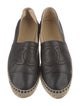 Chanel Interlocking CC Logo Lambskin Espadrilles