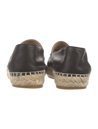 Chanel Interlocking CC Logo Lambskin Espadrilles