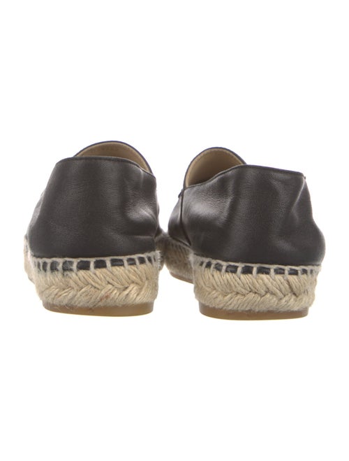 Chanel Interlocking CC Logo Lambskin Espadrilles