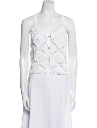 Chanel 2023 Square Neckline Crop Top