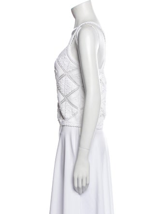 Chanel 2023 Square Neckline Crop Top