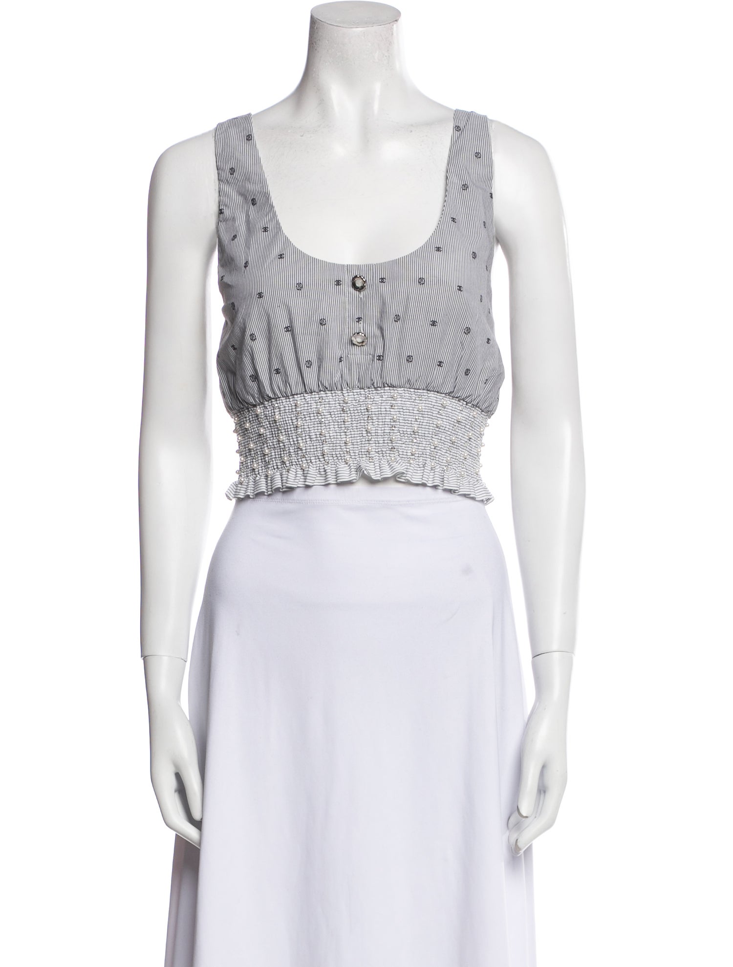 Chanel 2024 Printed Crop Top