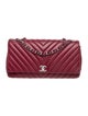 Chanel Surpique Chevron Flap Bag