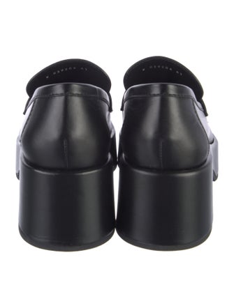 Chanel Interlocking CC Logo Leather Loafers