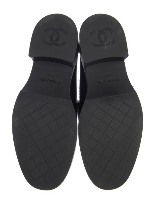 Chanel Interlocking CC Logo Leather Loafers