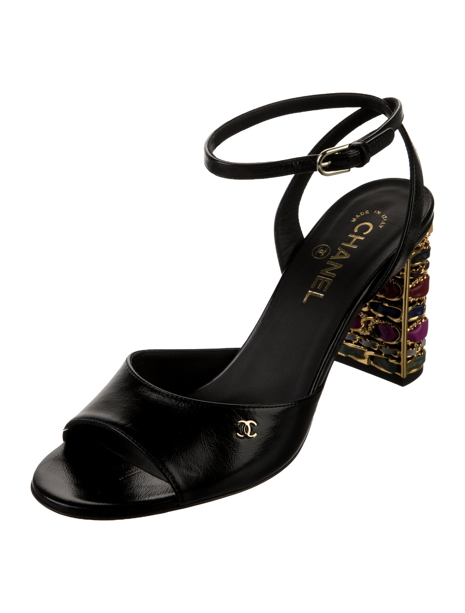 Chanel 2023 Interlocking CC Logo Slingback Pumps