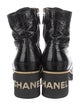 Chanel 2021 Interlocking CC Logo Combat Boots