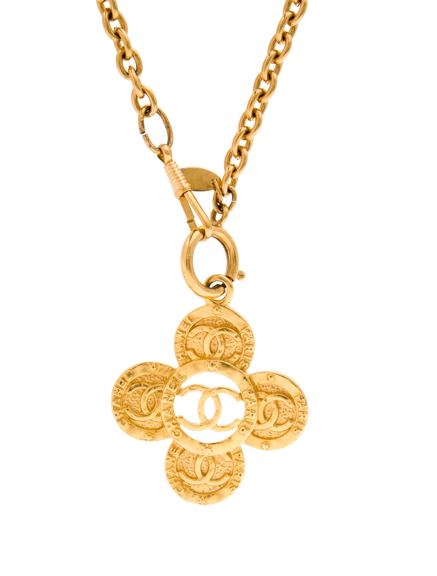 Chanel Vintage CC Pendant Necklace