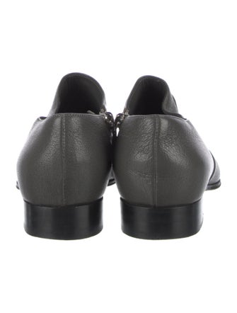 Chanel Interlocking CC Logo Leather Oxfords