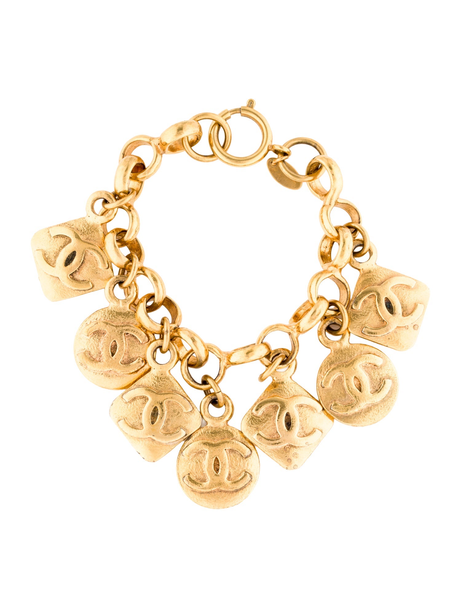 Chanel Vintage CC Charm Bracelet