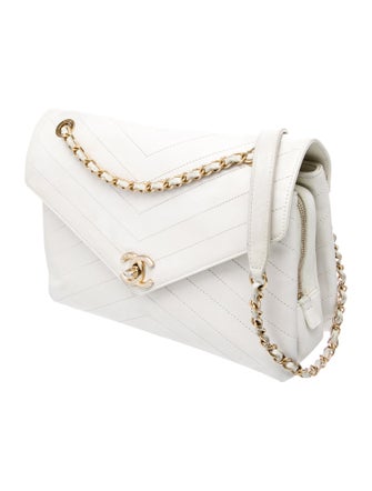 Chanel Coco Chevron Envelope Flap Bag