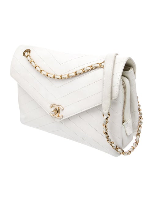 Chanel Coco Chevron Envelope Flap Bag