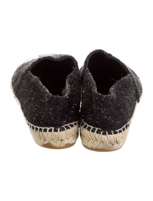 Chanel Interlocking CC Logo Tweed Espadrilles
