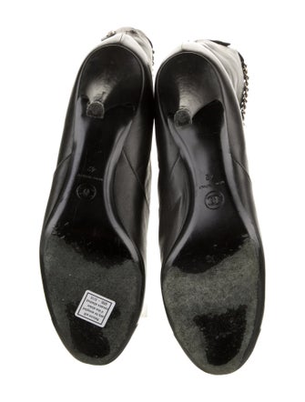 Chanel Interlocking CC Logo Leather Boots