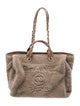 Chanel Medium Shearling Deauville Shopping Bag