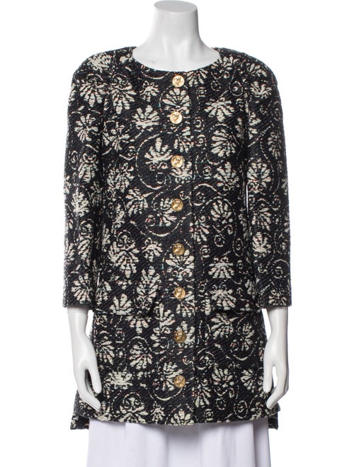 Chanel 2018 Floral Print Coat