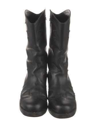 Chanel 2014 Interlocking CC Logo Western Boots