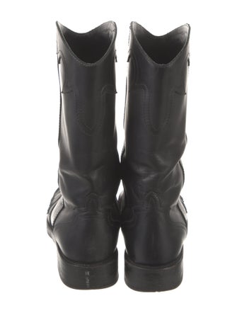 Chanel 2014 Interlocking CC Logo Western Boots