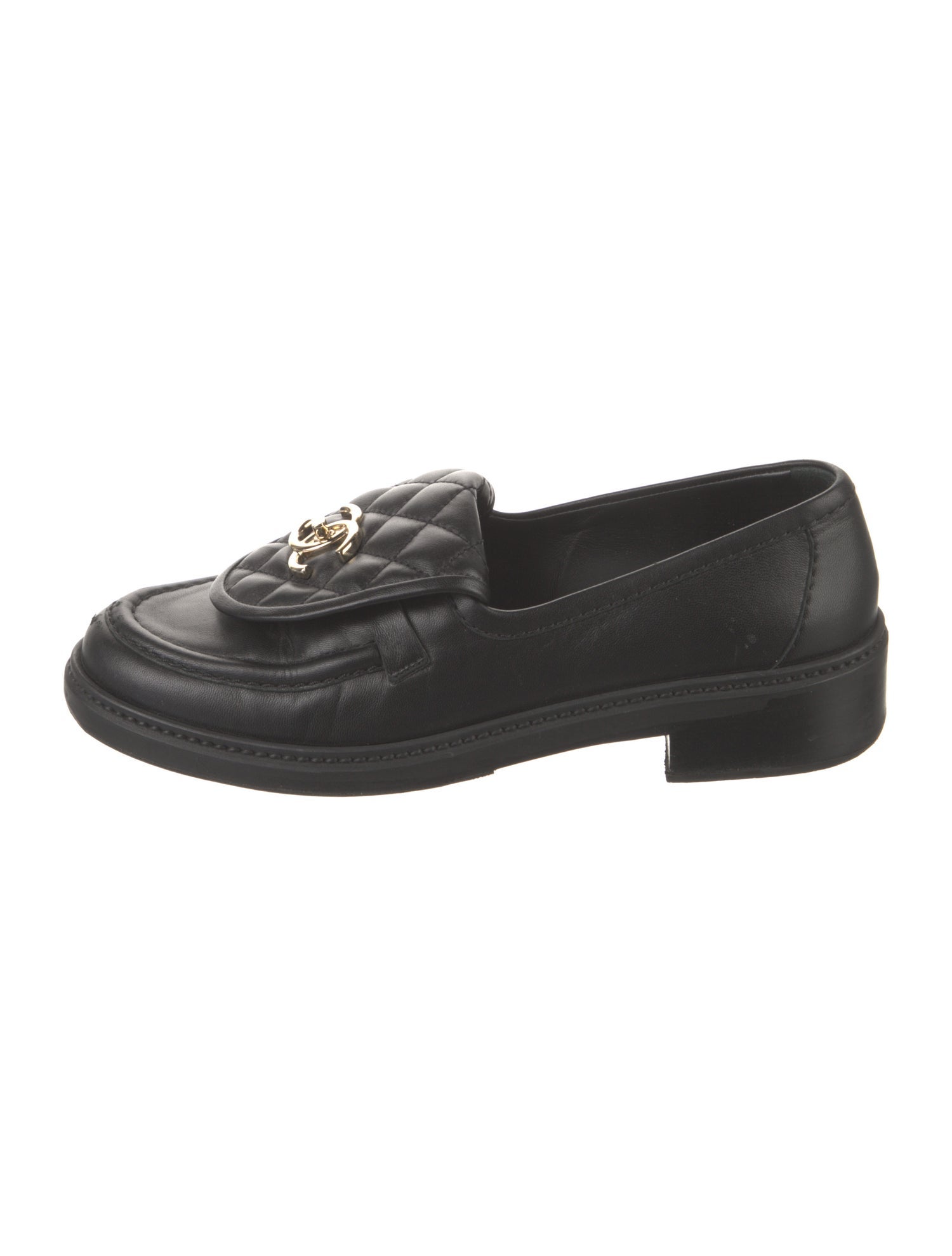 Chanel 2022 Interlocking CC Logo Loafers