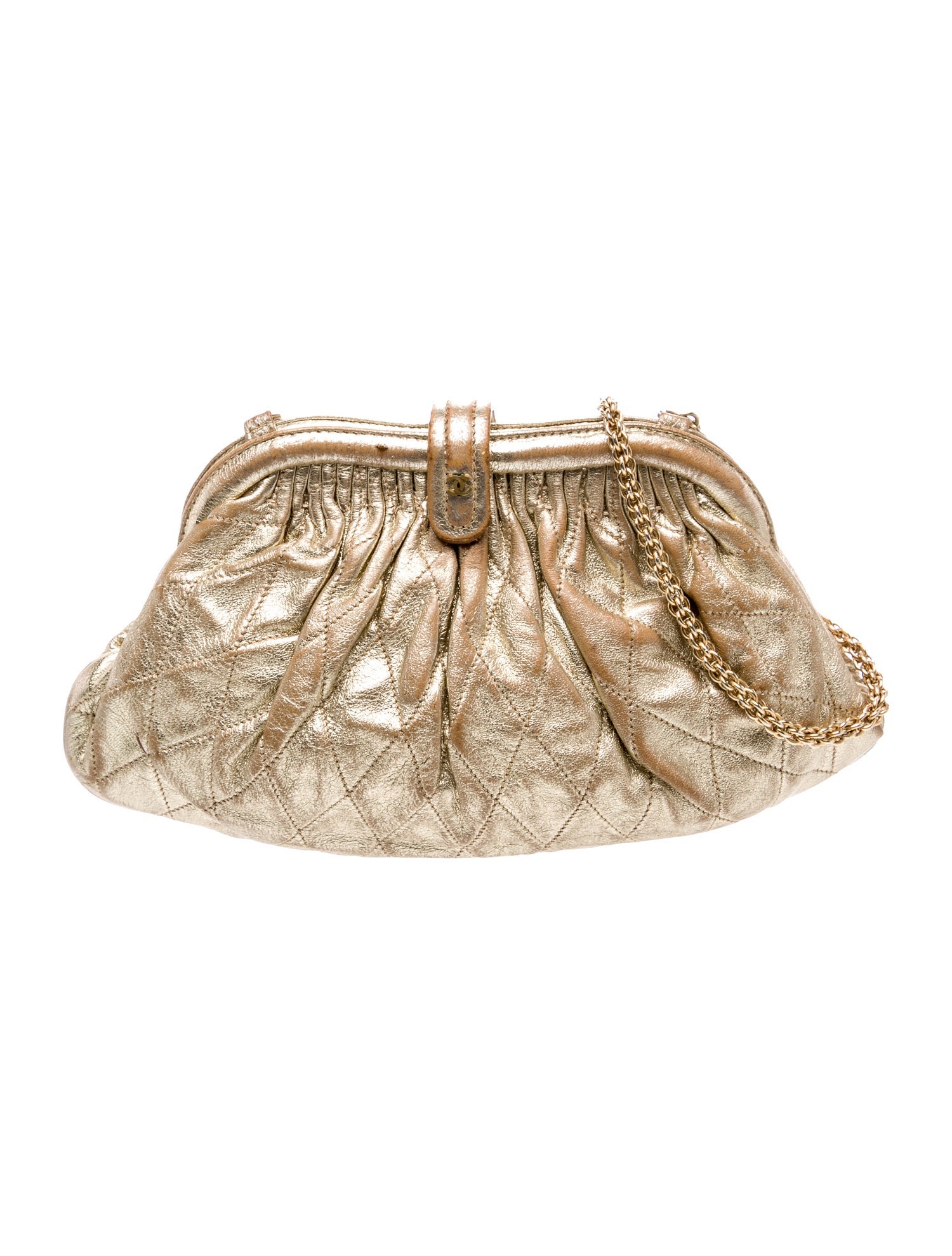 Chanel Metallic Frame Evening Bag