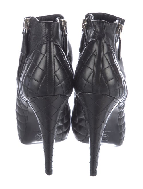 Chanel Interlocking CC Logo Leather Boots