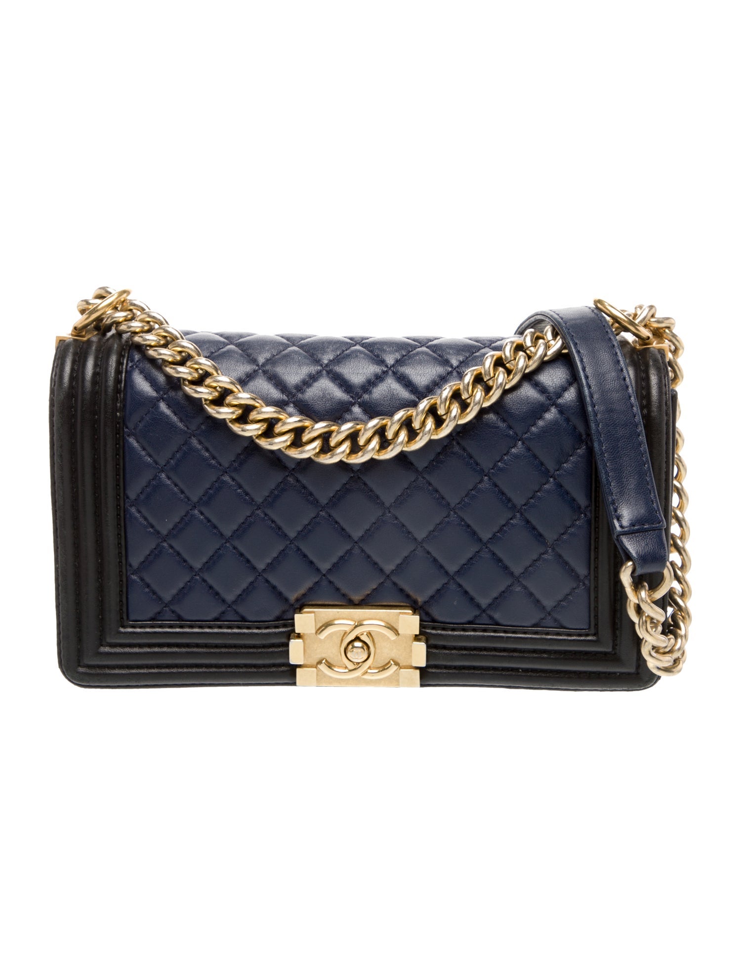 Chanel Medium Bicolor Quilted Boy Bag