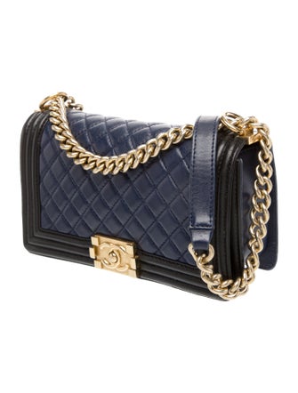 Chanel Medium Bicolor Quilted Boy Bag