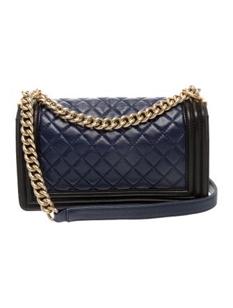 Chanel Medium Bicolor Quilted Boy Bag