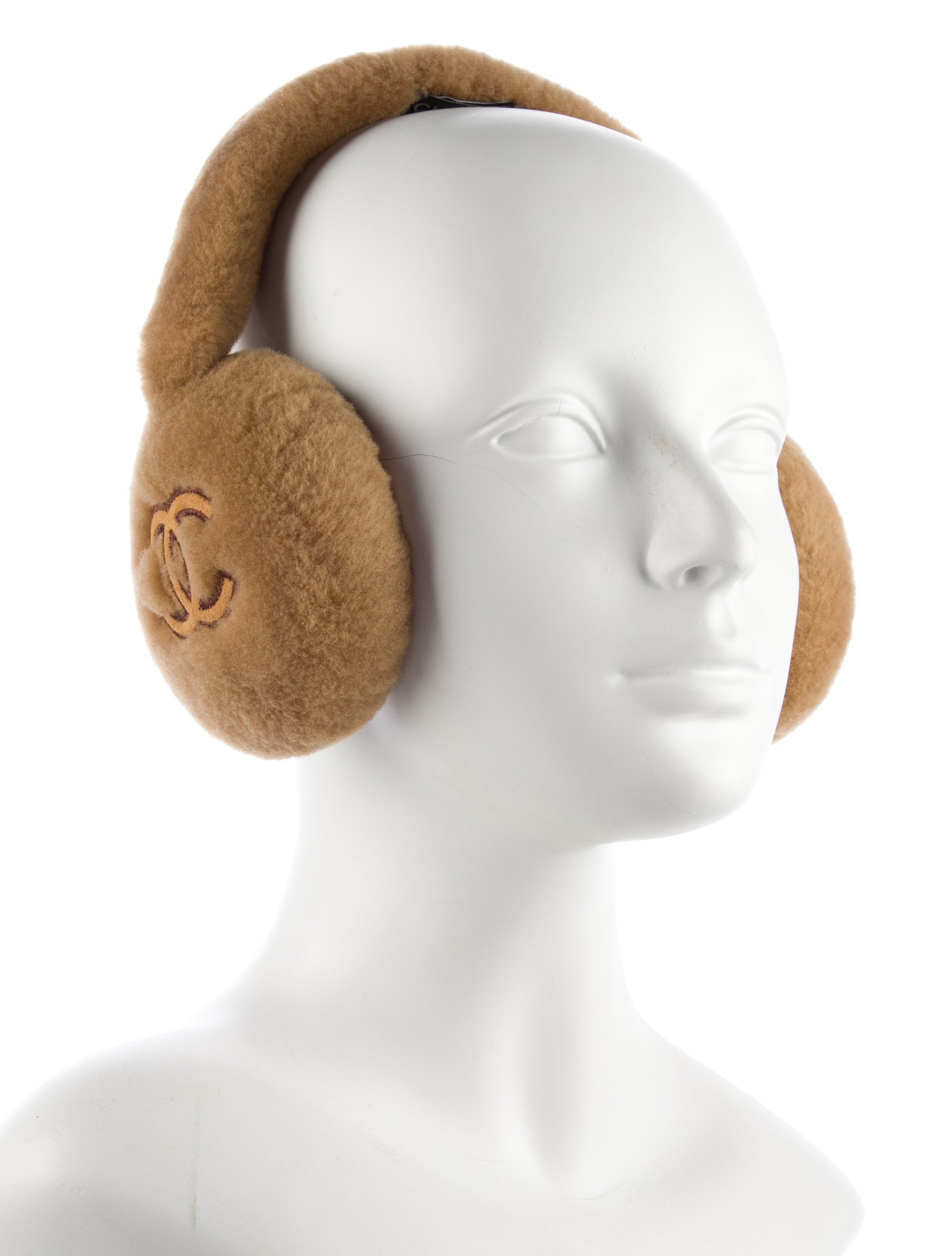 Chanel Shearling CC Earmuffs