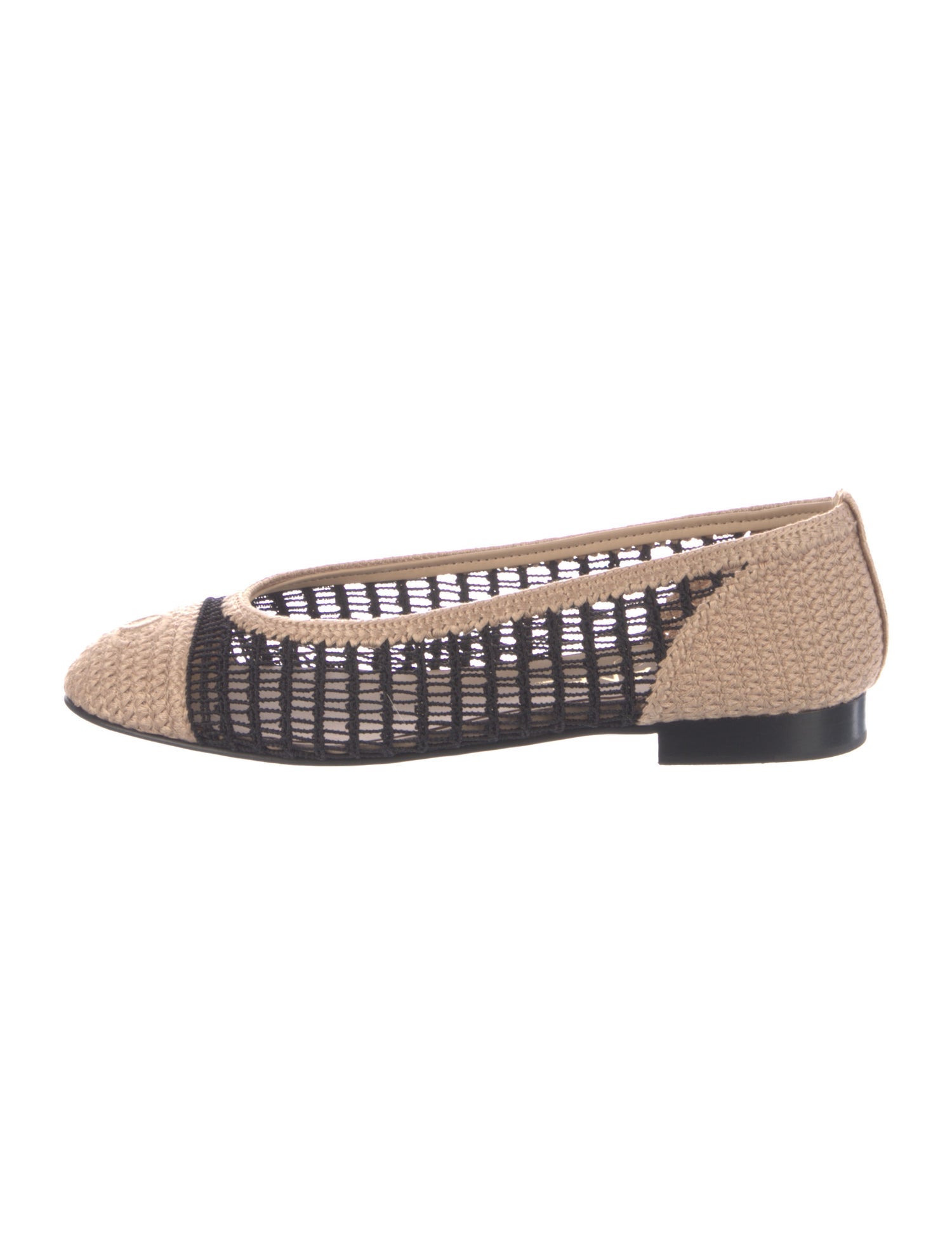 Chanel 2025 Interlocking CC Logo Ballet Flats