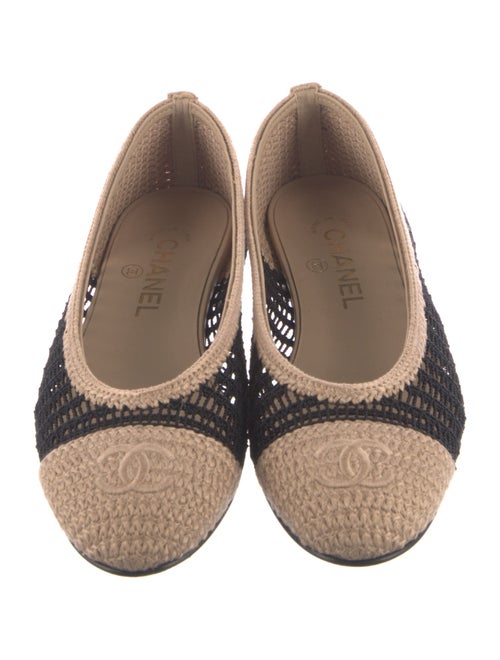 Chanel 2025 Interlocking CC Logo Ballet Flats