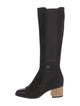 Chanel Interlocking CC Logo Suede Riding Boots