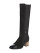 Chanel Interlocking CC Logo Suede Riding Boots