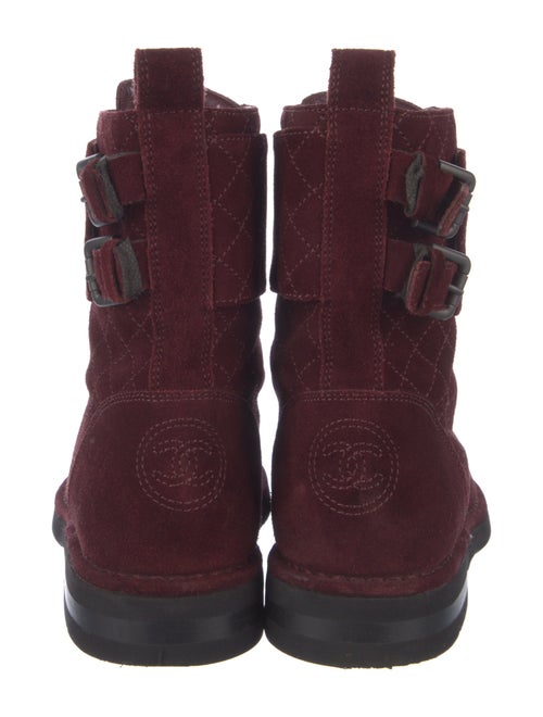 Chanel 2014 Interlocking CC Logo Combat Boots