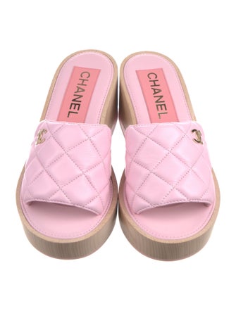 Chanel 2022 Interlocking CC Logo Slides