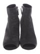 Chanel Interlocking CC Logo Suede Boots