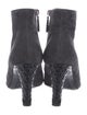 Chanel Interlocking CC Logo Suede Boots