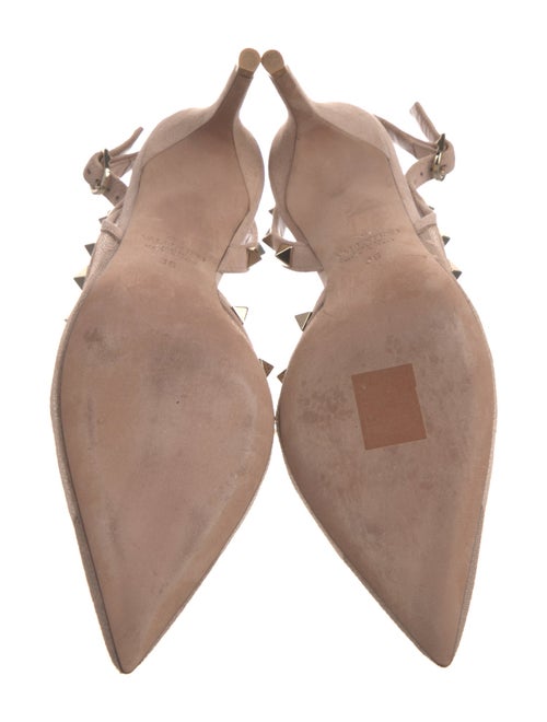 Valentino Pizzo Pois Rockstud Accents Slingback Pumps