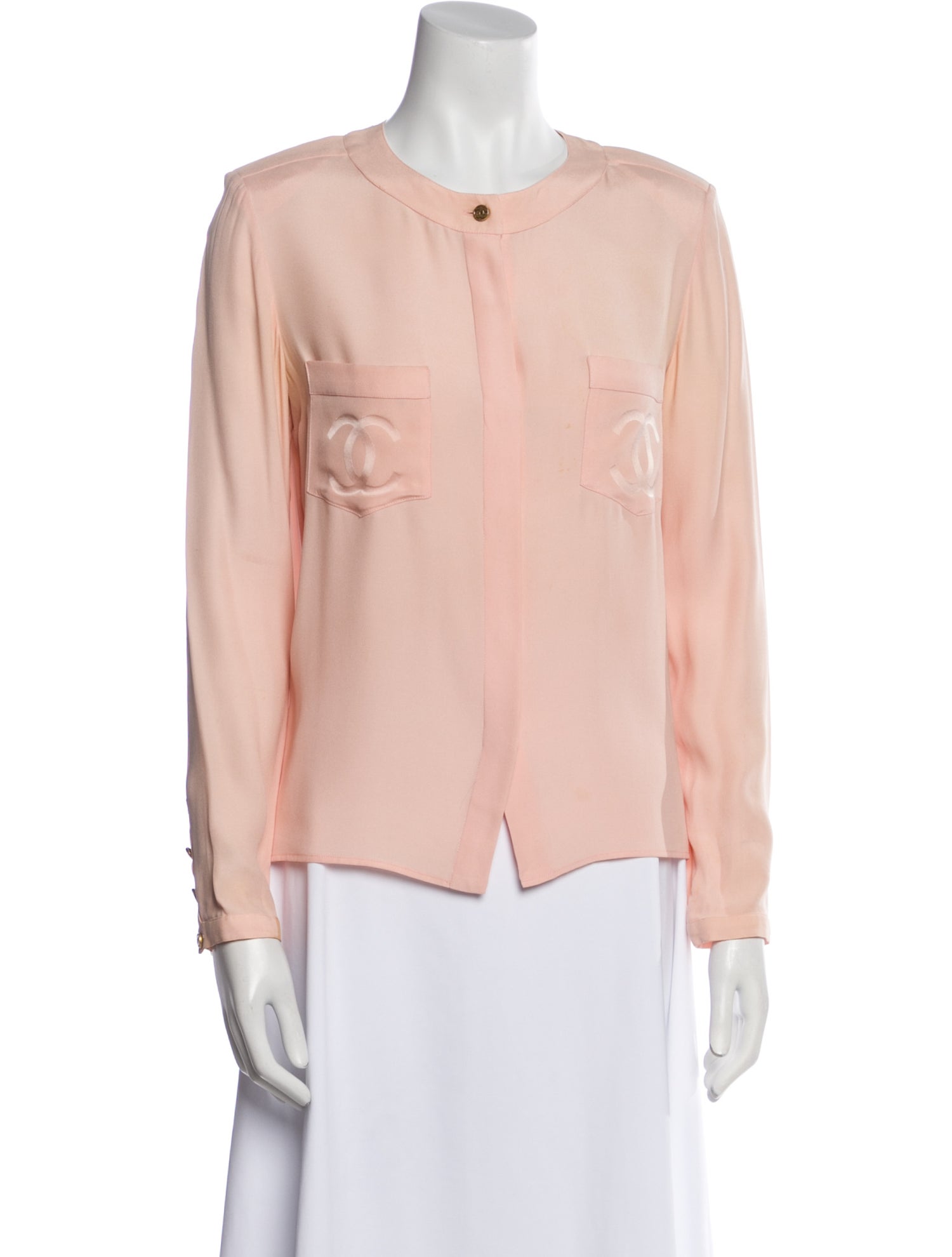 Chanel Vintage 1990's Button-Up Top