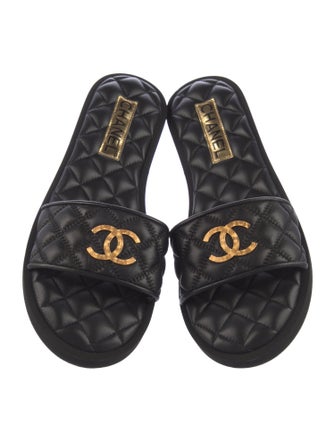 Chanel 2023 Interlocking CC Logo Slides