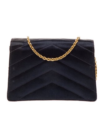 Chanel Satin Chevron Mini Flap Bag